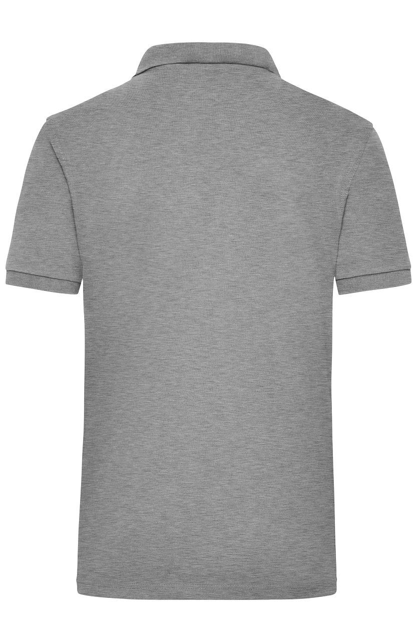 Workwear Polo Men "JN801" in Grey-Heather, Größe 6XL - Daiber