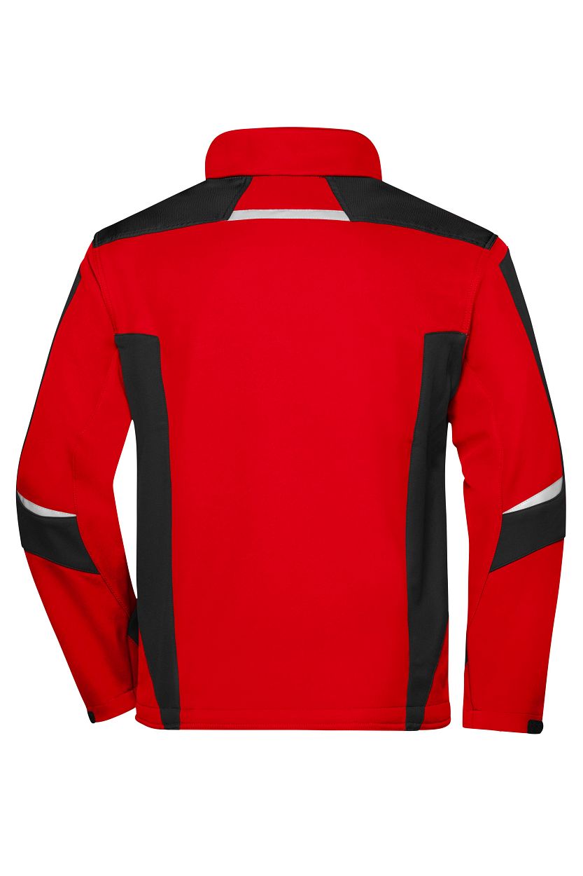 Workwear Softshell Jacket - STRONG - "JN844" in Red/Black, Größe 6XL - Daiber
