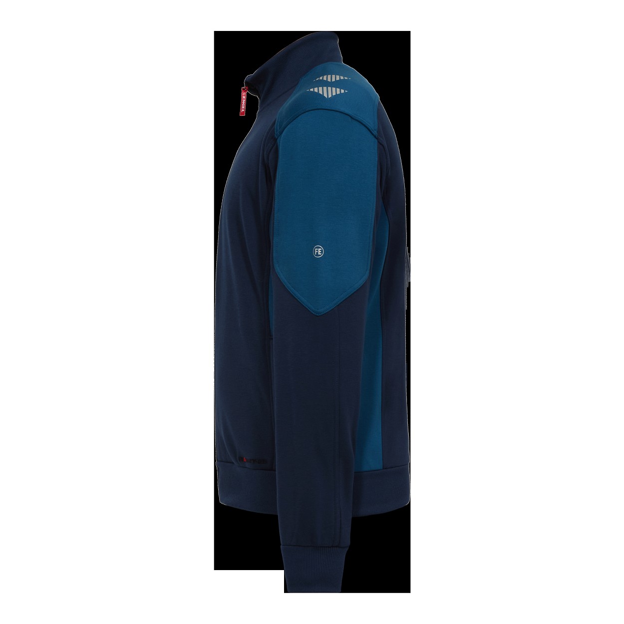 ENGEL Galaxy Sweatcardigan mit Kragen in Blue Ink/Dark Petrol, Größe XS