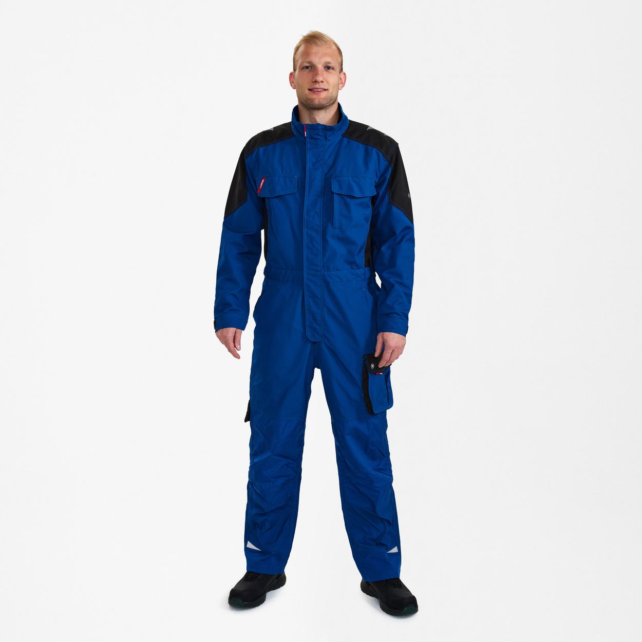 ENGEL Galaxy Overall in Surfer Blue/Schwarz, Größe XS