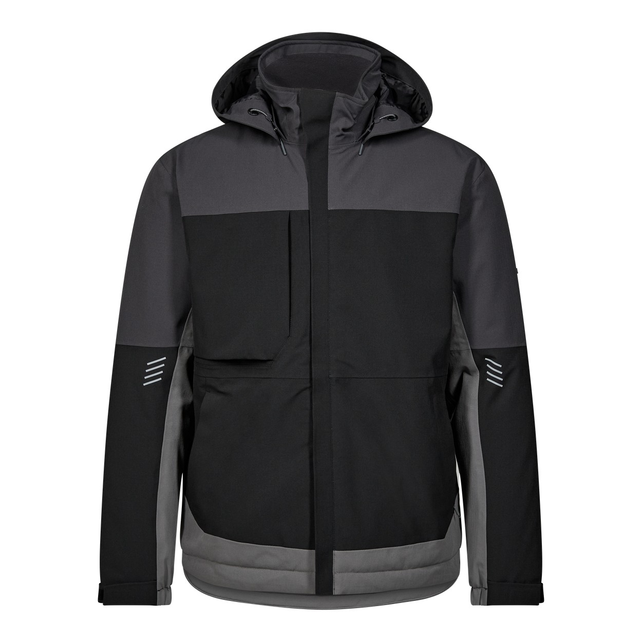 ENGEL Entire Winterjacke in Schwarz/Anthrazit Grau, Größe XS