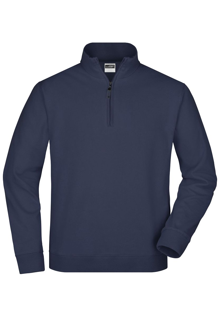 Round-Neck Zip "JN352" in Navy, Größe 3XL - Daiber