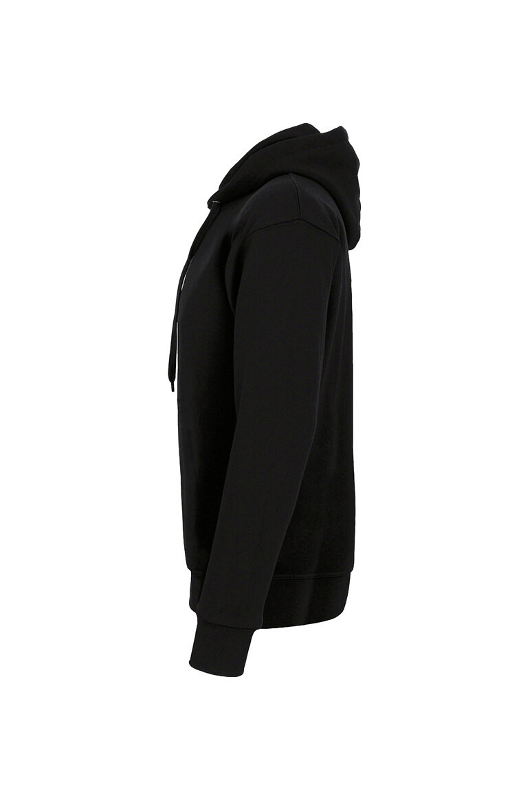 HAKRO 568 Label Free Kapuzen Sweat Heavy MIKRALINAR® ECO in schwarz, Größe 6XL