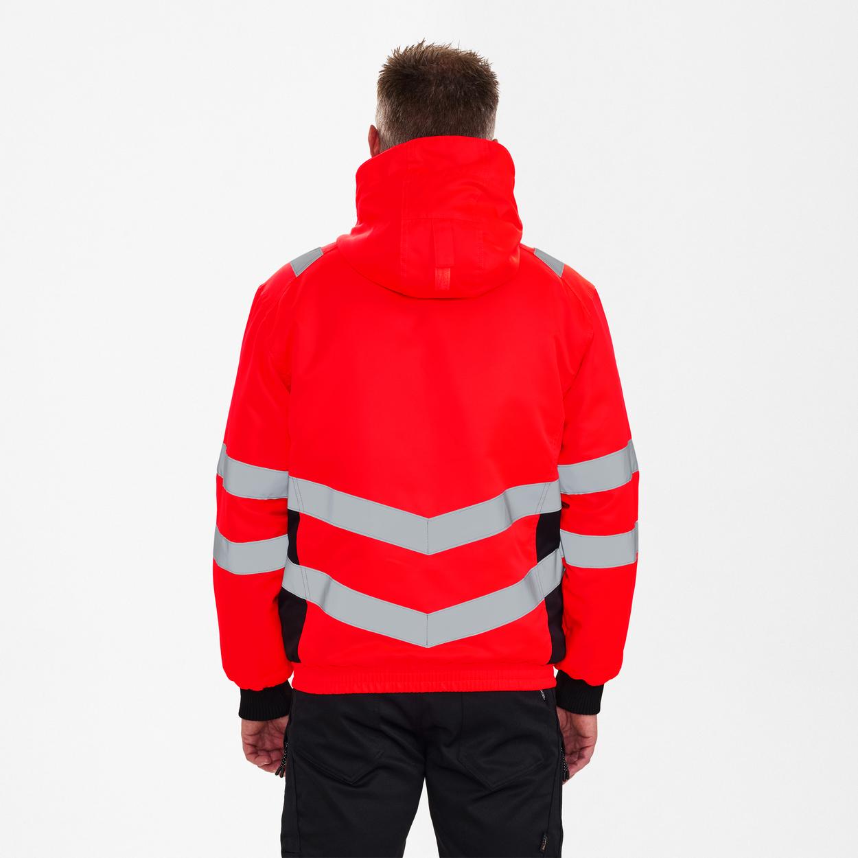 ENGEL Safety Pilotjacke in Rot/Schwarz, Größe XS