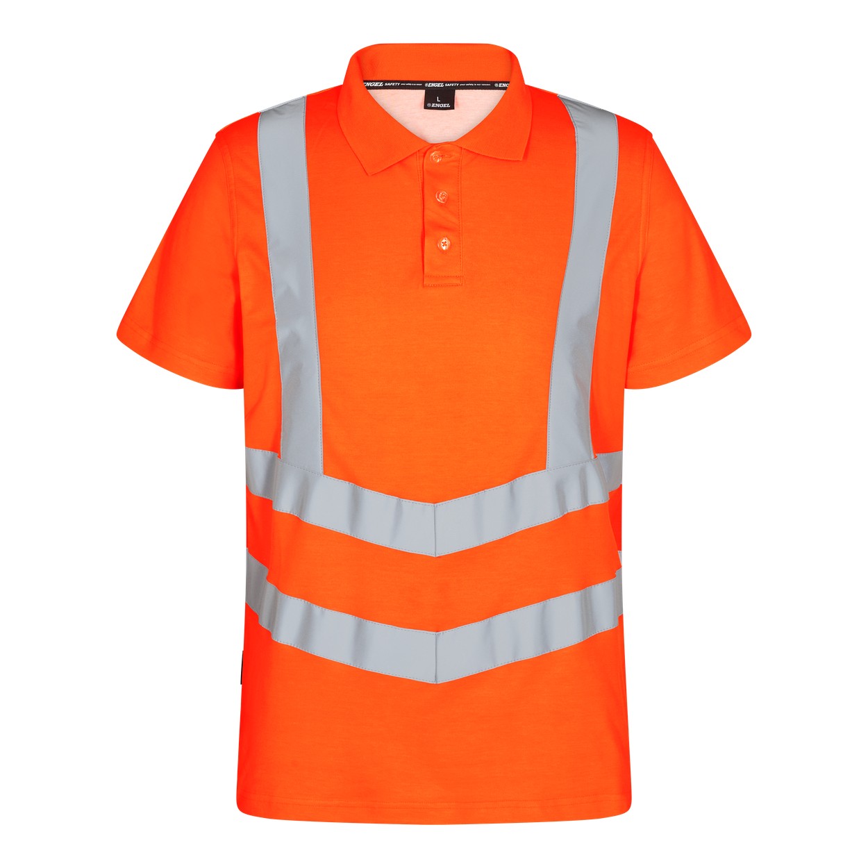 ENGEL Safety Poloshirt in Hi-vis Orange, Größe XS
