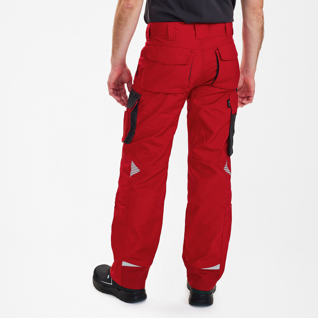 ENGEL Galaxy Arbeitshose in Tomato Red/Anthrazit Grau, Größe 106