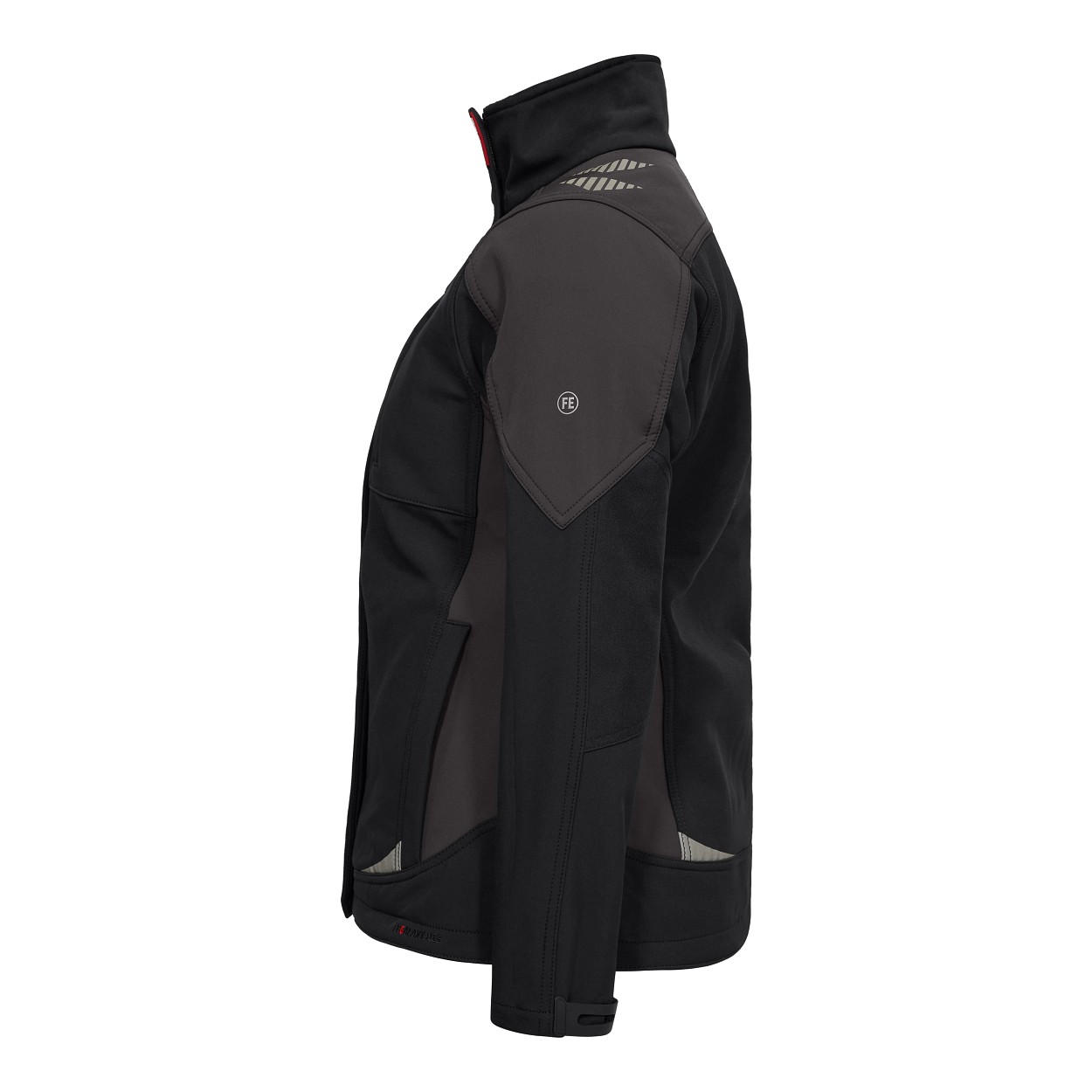ENGEL Galaxy Damen Softshelljacke in Schwarz/Anthrazit Grau, Größe XS