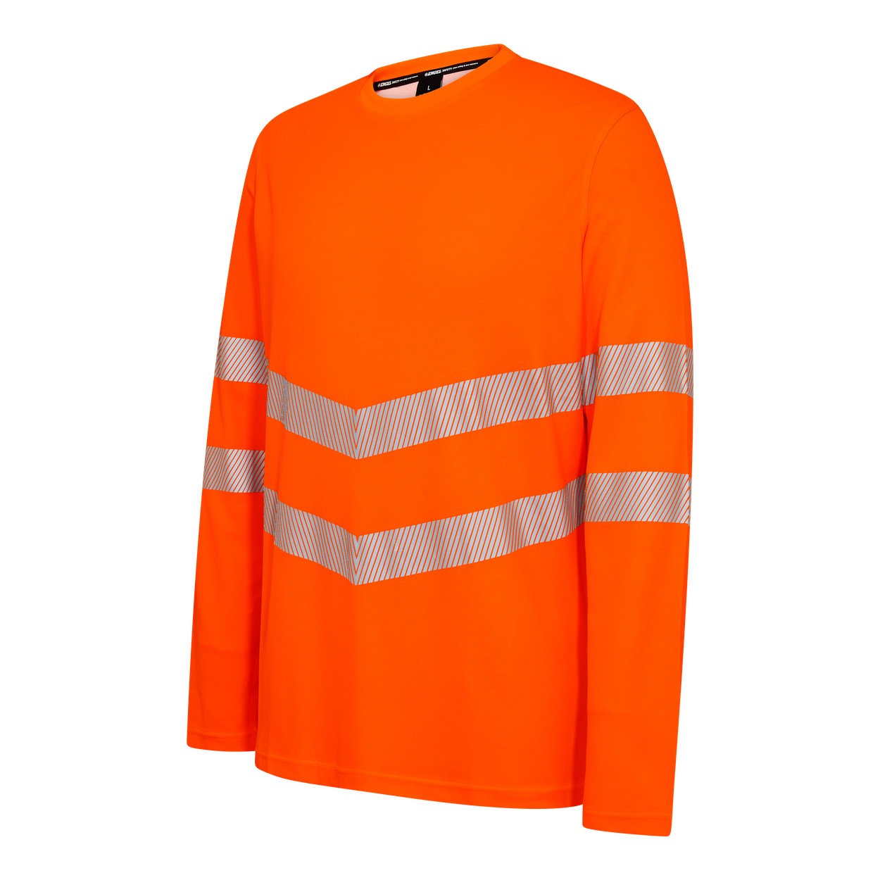 ENGEL Safety Langarm-T-Shirt in Hi-vis Orange, Größe XS
