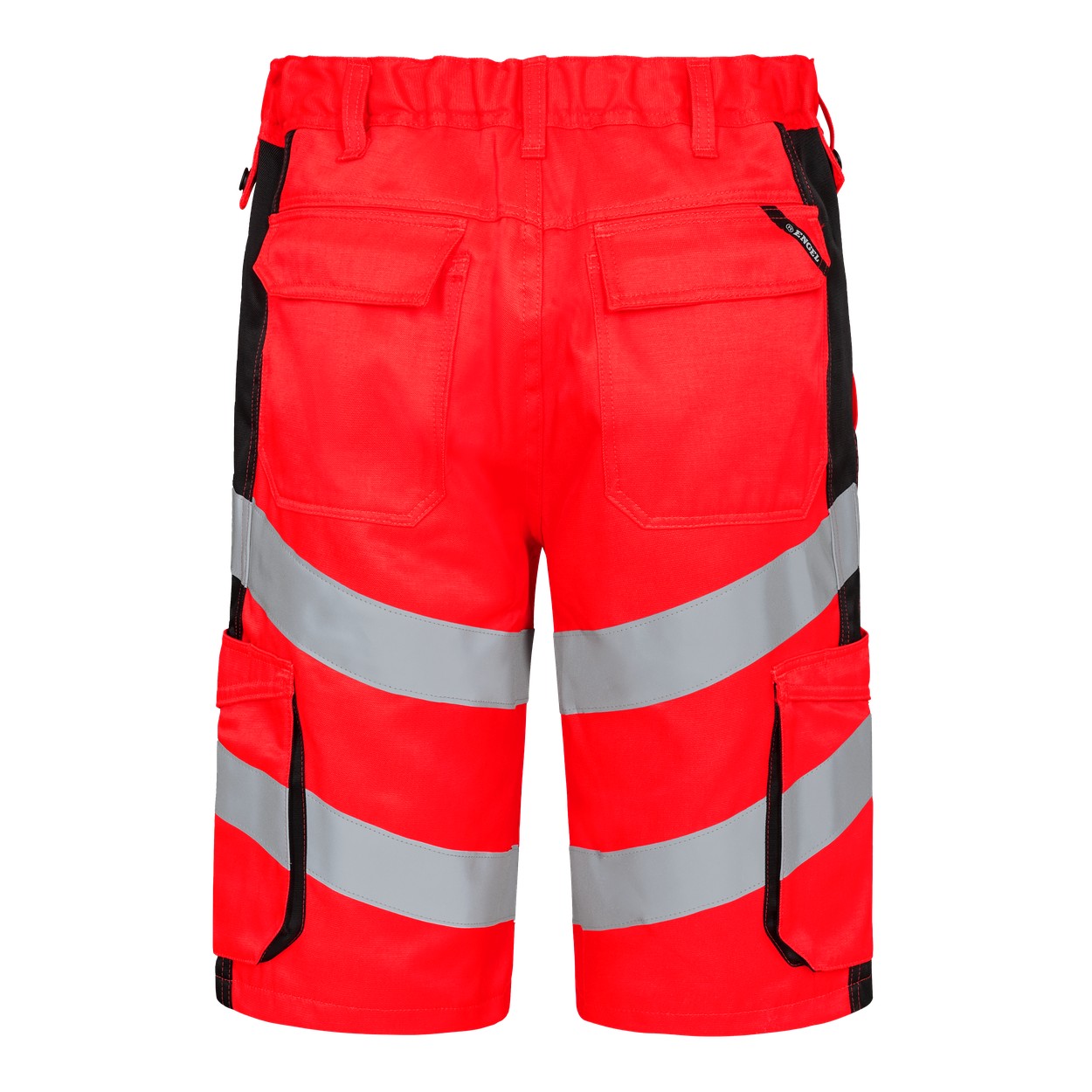ENGEL Safety Light Arbeitsshorts in Rot/Schwarz, Größe 54