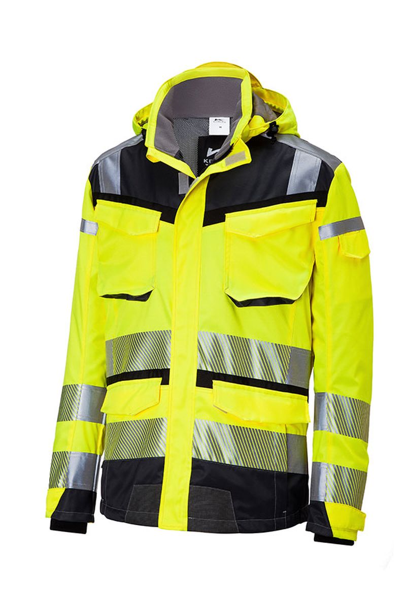 KÜBLER REFLECTIQ Wetterjacke SYMPATEX® PSA 2 KÜBLER REFLECTIQ Wetterjacke SYMPATEX® PSA 2 in Warnrot / Schwarz, Größe 4XL