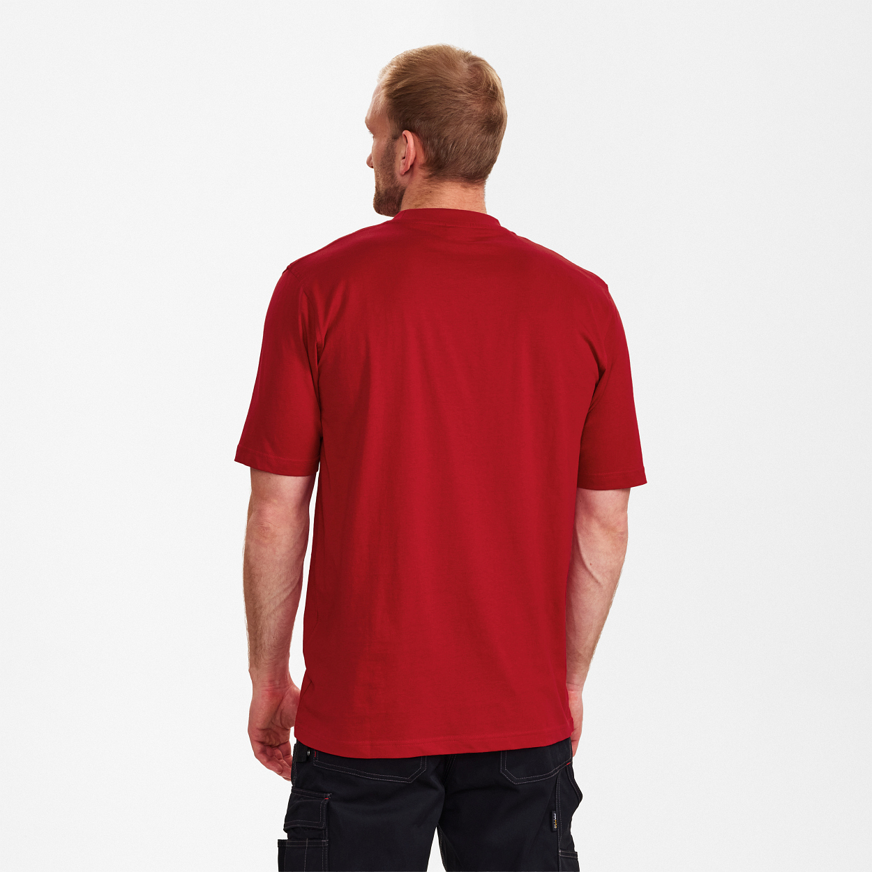 ENGEL Extend Baumwolle T-shirt in Tomato Red, Größe XS