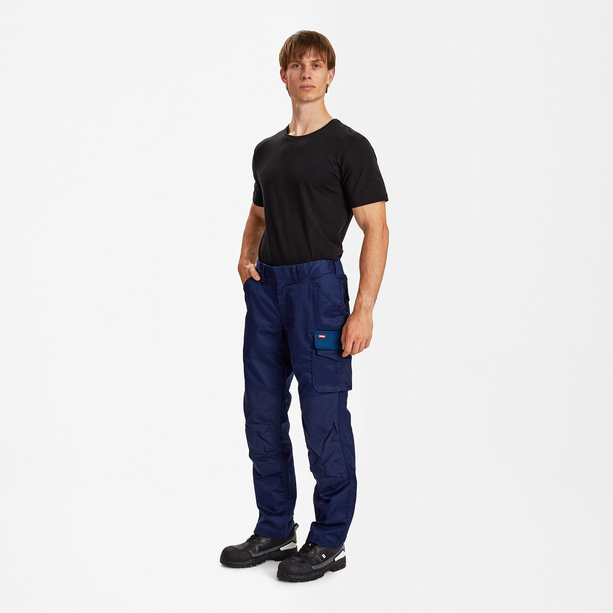 ENGEL Galaxy Arbeitshose mit Stretch in Blue Ink/Dark Petrol, Größe 106