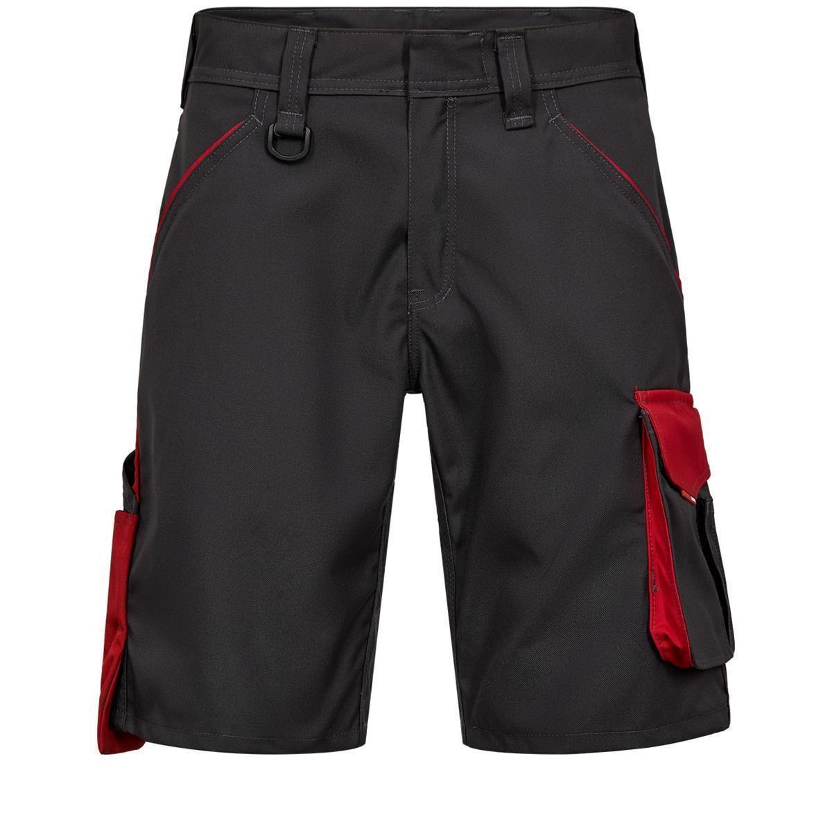 ENGEL Galaxy 6810-254 Arbeitsshorts in Anthrazit Grau/Tomato Red, Größe 54