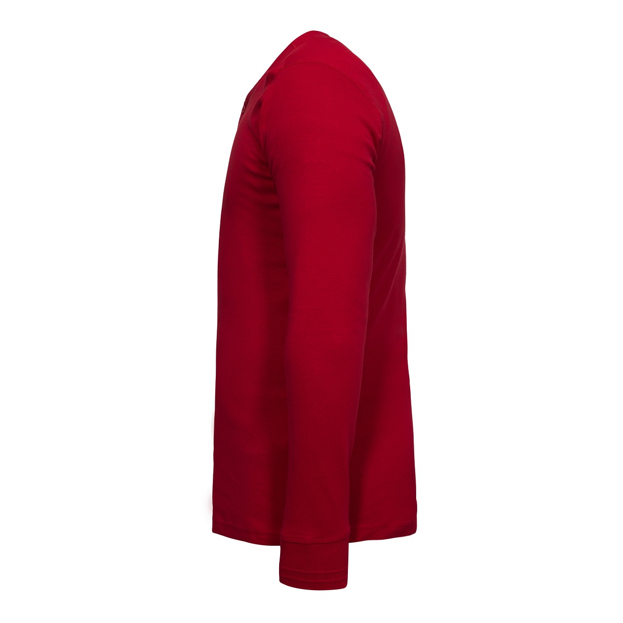 ENGEL Extend Grandad langarm-Shirt in Tomato Red, Größe XS