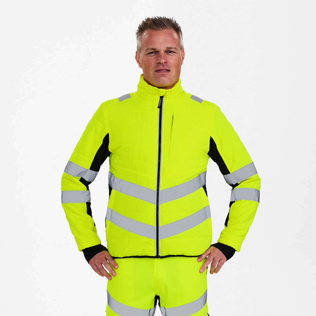 ENGEL Safety Stepp-Jacke in Gelb/Schwarz, Größe XS