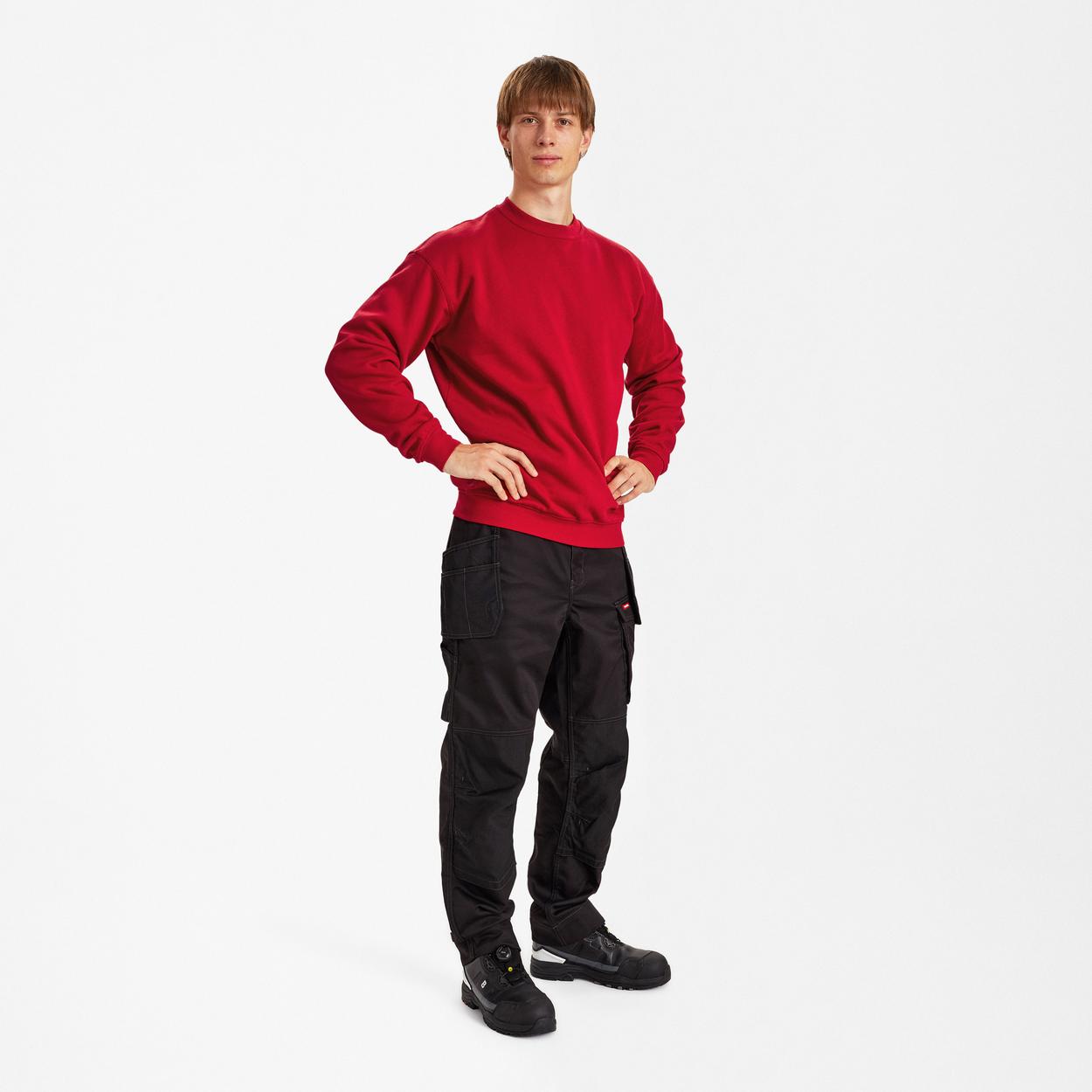ENGEL Extend Sweatshirt in Tomato Red, Größe XS