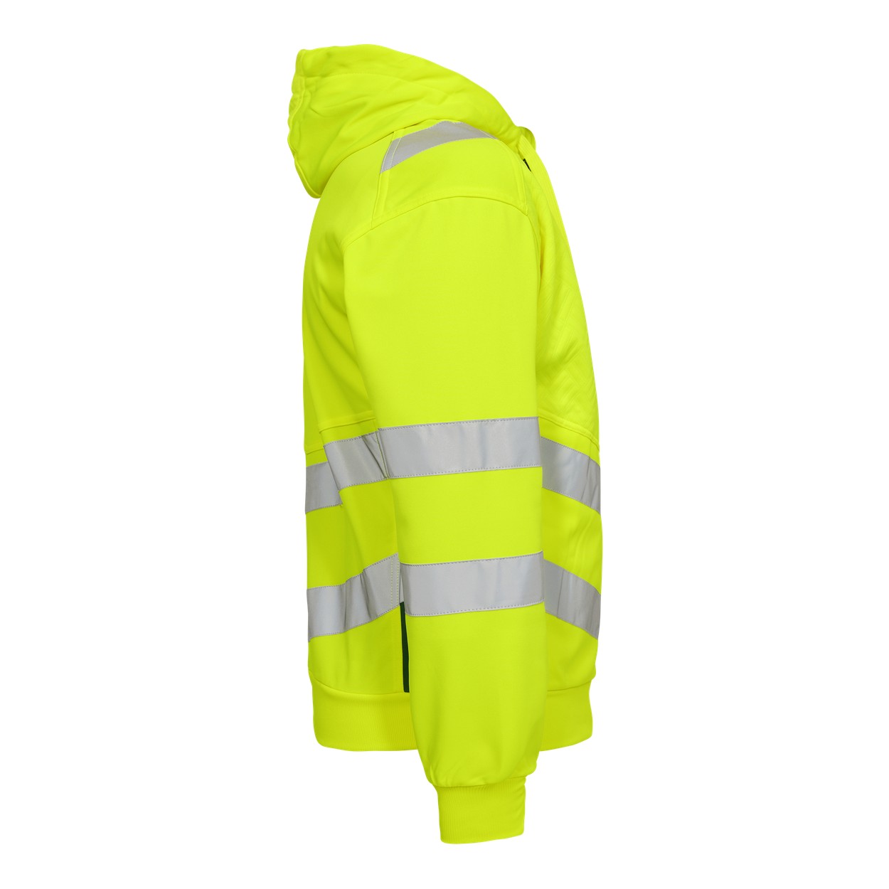 ENGEL Safety Sweatcardigan in Gelb/Grün, Größe XS