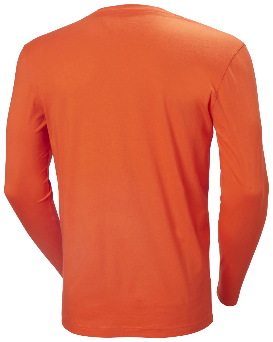 Langarmshirt Logo in Dark Orange, Gr. 4XL von Helly Hansen Workwear