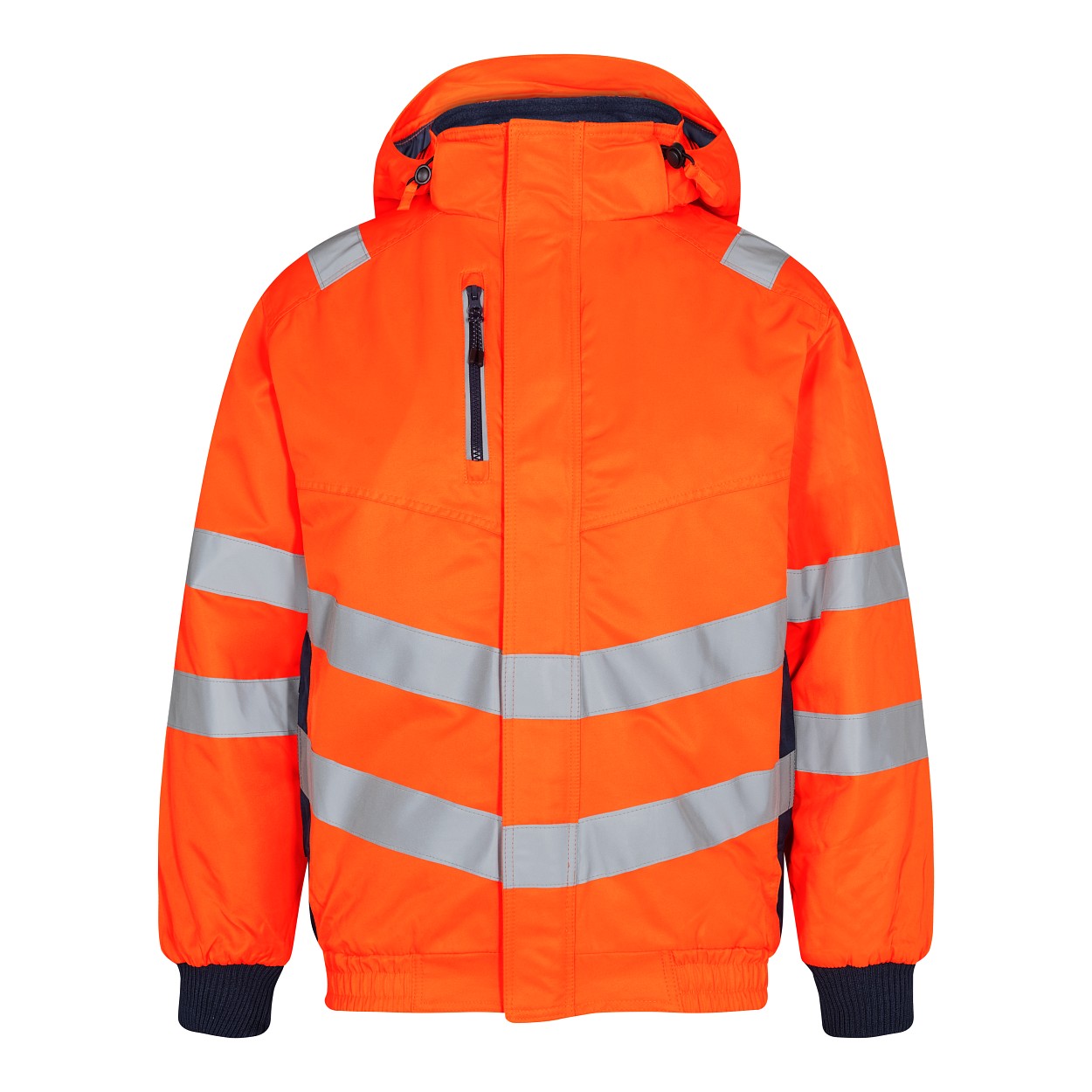 ENGEL Safety Pilotjacke in Orange/Blue ink, Größe XS