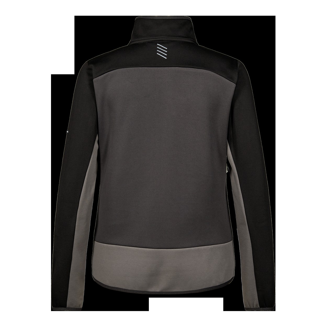 ENGEL Entire Damen Midlayer-Cardigan in Anthrazitgrau/Schwarz, Größe XS