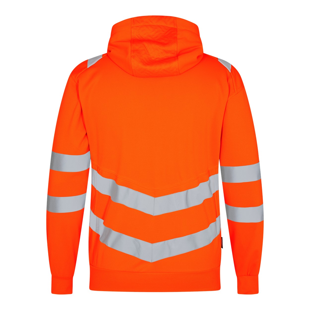 ENGEL Safety Sweatcardigan in Hi-vis Orange, Größe XS