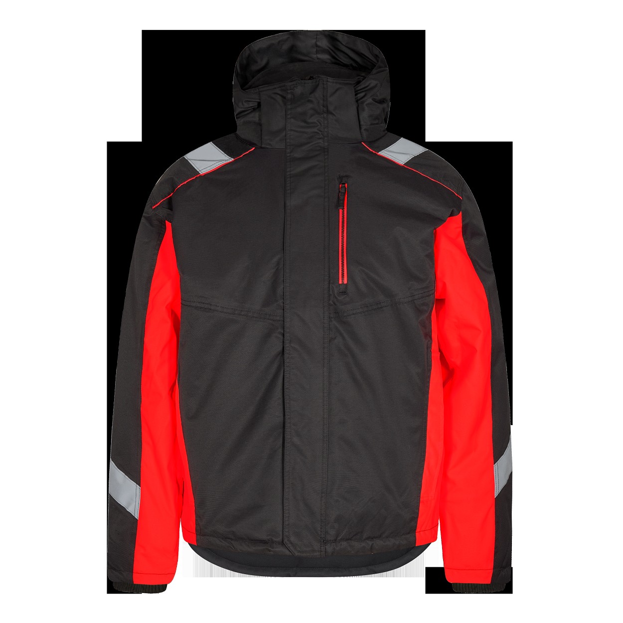 ENGEL Cargo Winterjacke in Schwarz/Rot, Größe XS