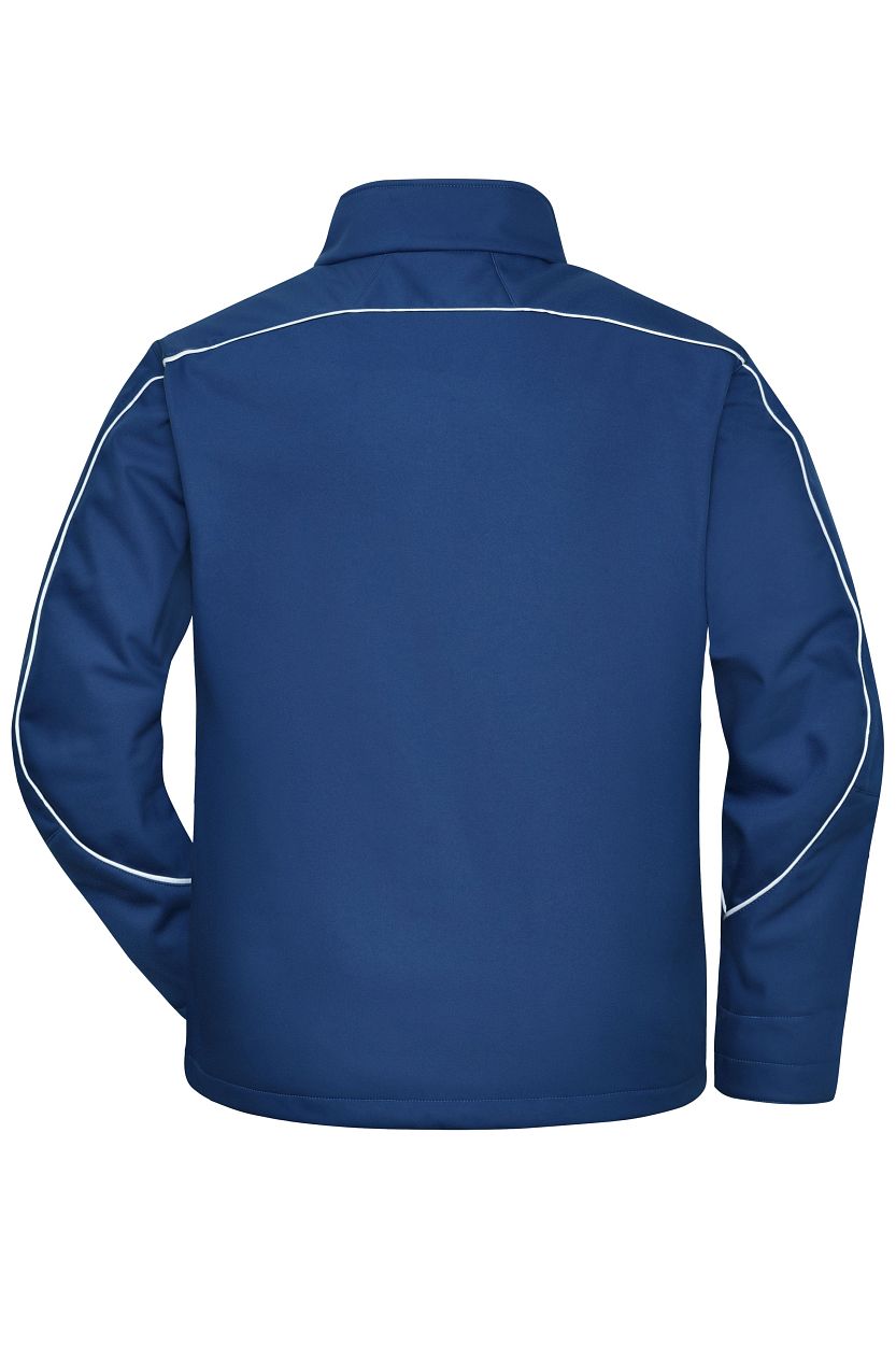 Workwear Softshell Jacket - SOLID - "JN884" in Dark-Royal, Größe 6XL - Daiber