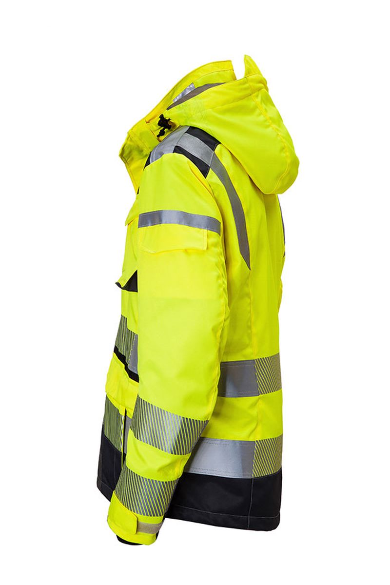 KÜBLER REFLECTIQ Wetterjacke SYMPATEX® PSA 2 KÜBLER REFLECTIQ Wetterjacke SYMPATEX® PSA 2 in Warnrot / Schwarz, Größe 4XL