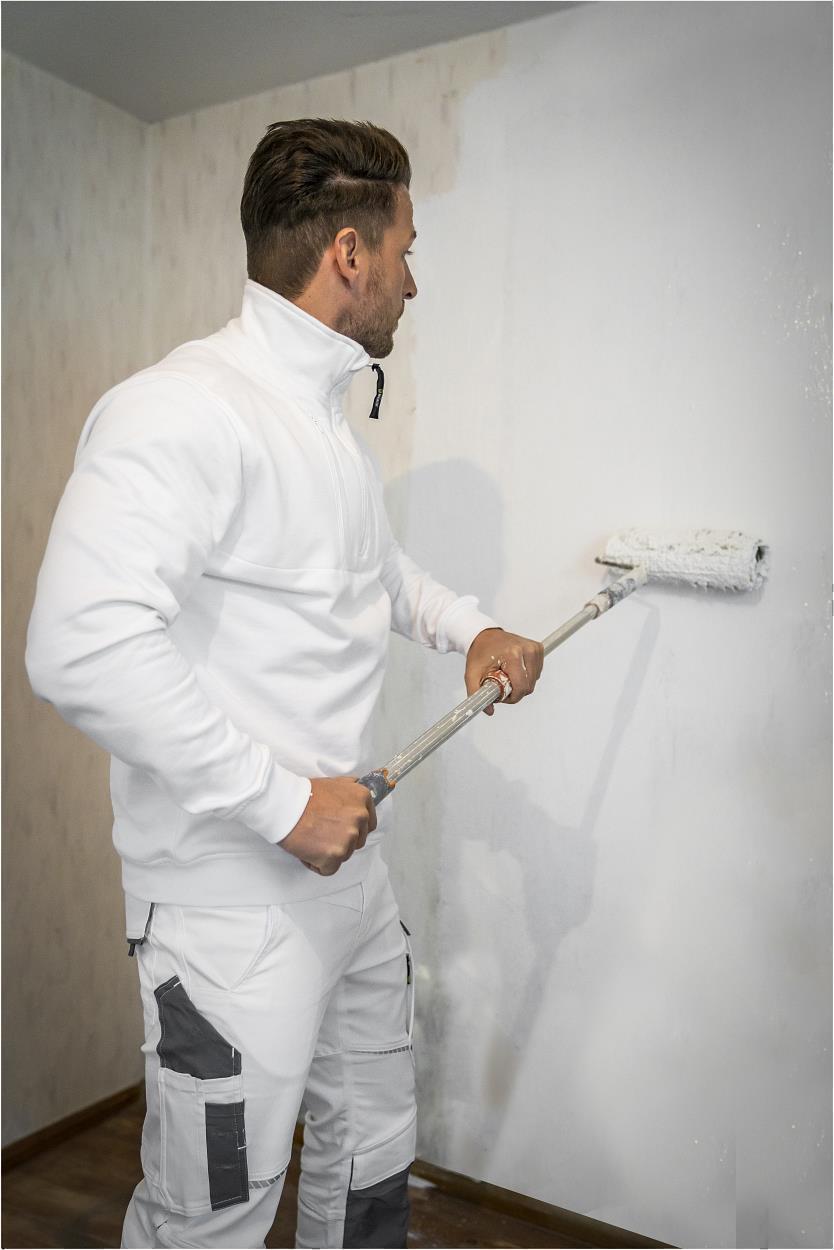 Bundhose Flex Line in Weiß-Grau, Gr. 98 von Leibwächter