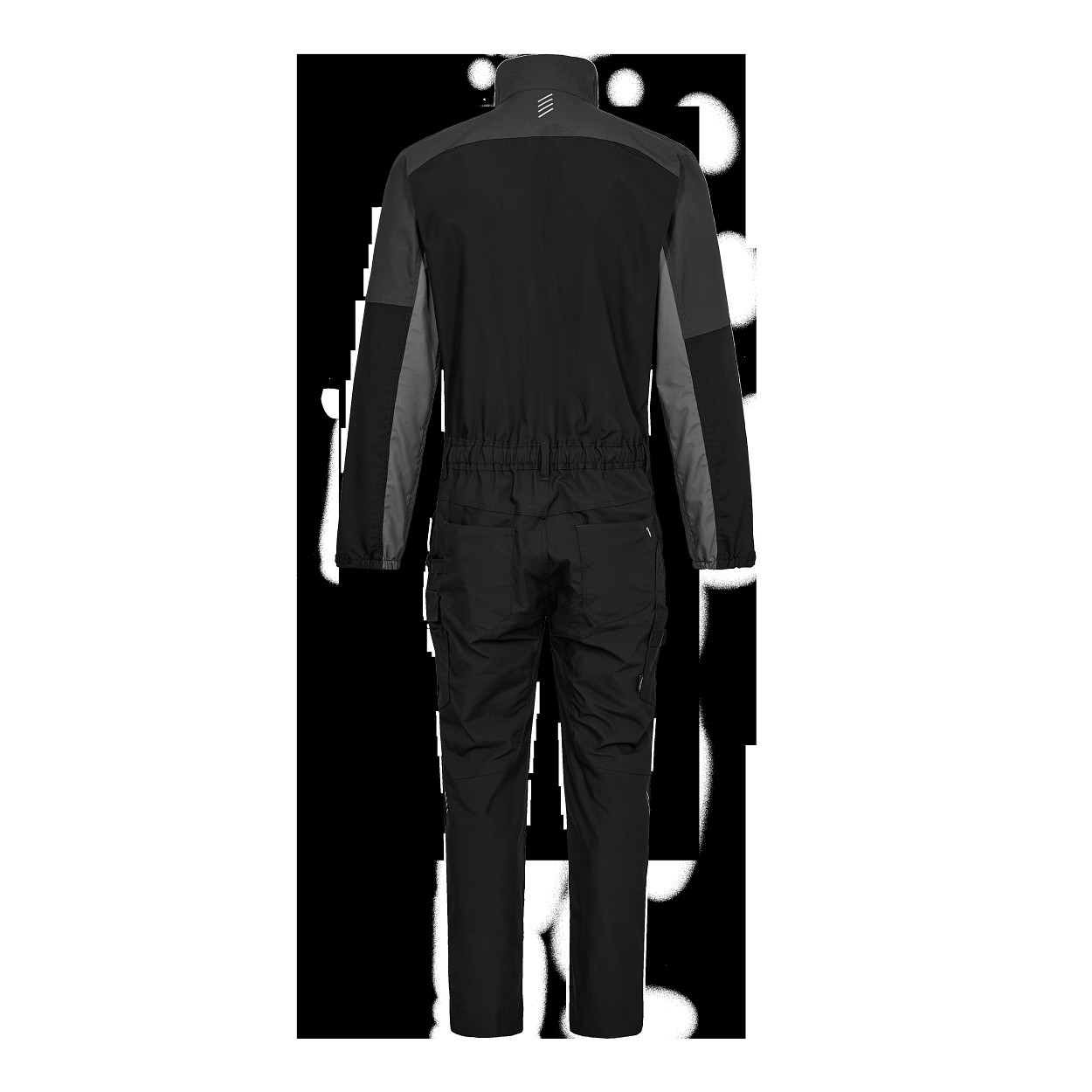 ENGEL Entire Overall mit 2-Wege-Stretch in Schwarz/Anthrazit Grau, Größe XS