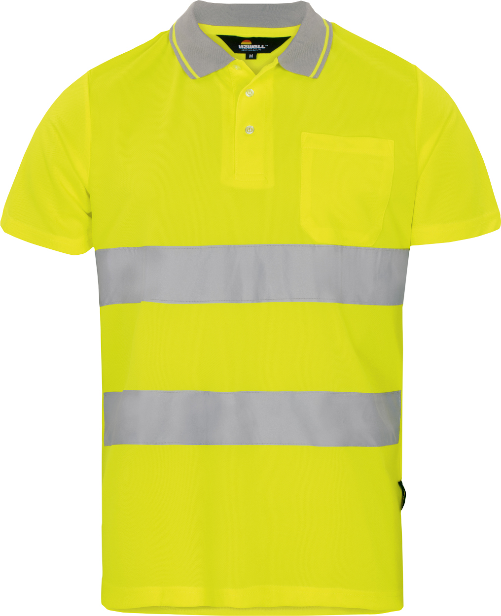Warnschutzpoloshirt leuchtgelb in Gr. XXL von Vizwell