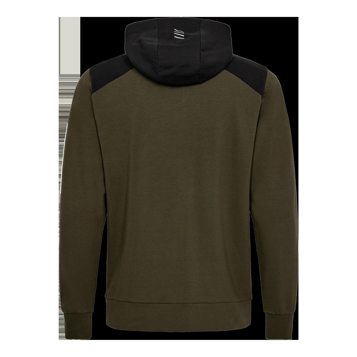 ENGEL Entire sweatcardigan mit kapuze in Forest Green/Schwarz, Größe 4XL