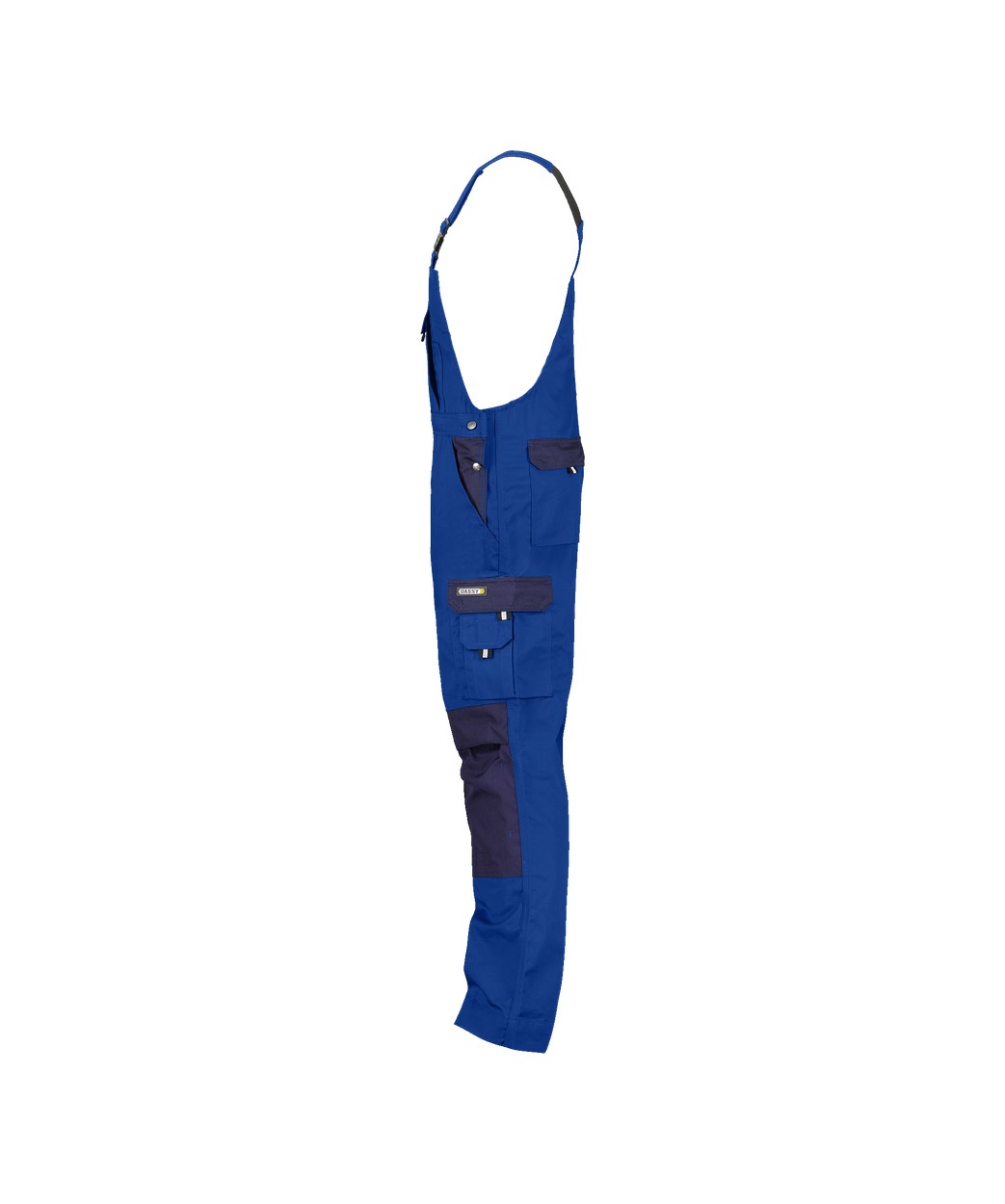 Zweifarbige Arbeitslatzhose mit Kniepolstertaschen "DASSY® Versailles" in KORNBLAU/DUNKELBLAU, Größe 58 - langer Schritt PESCO61