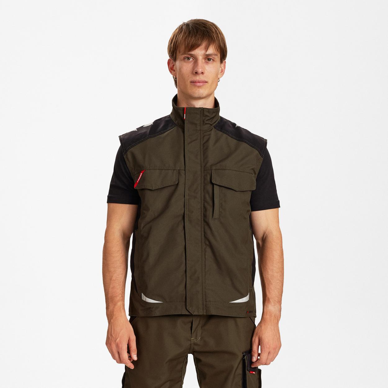 ENGEL Galaxy Serviceweste in Forest Green/Schwarz, Größe XS