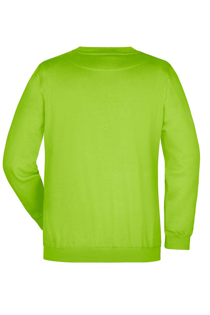 Round-Sweat Heavy "JN040" in Lime-Green, Größe 5XL - Daiber