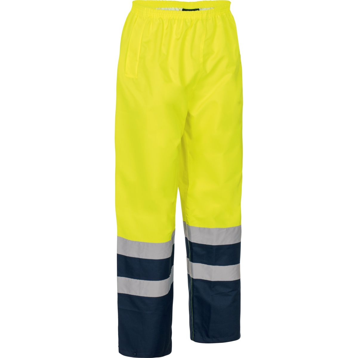 Warnschutz-Kontrast-Regenhose leuchtgelb-marine von Vizwell