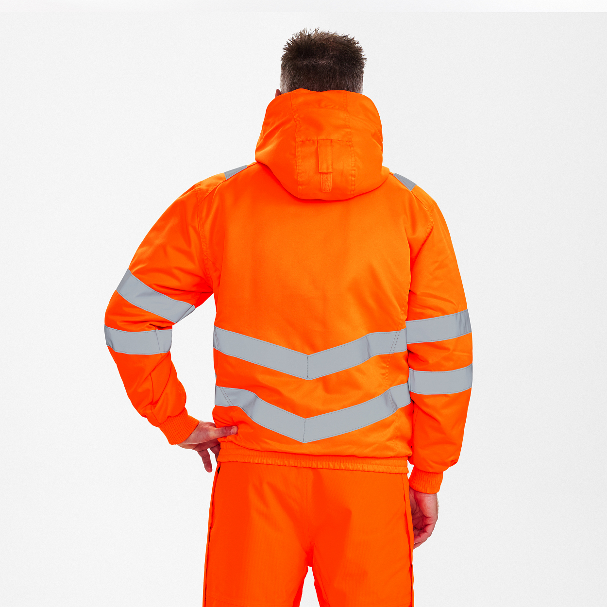 Safety Pilotjacke in Hi-vis Orange, Größe XS
