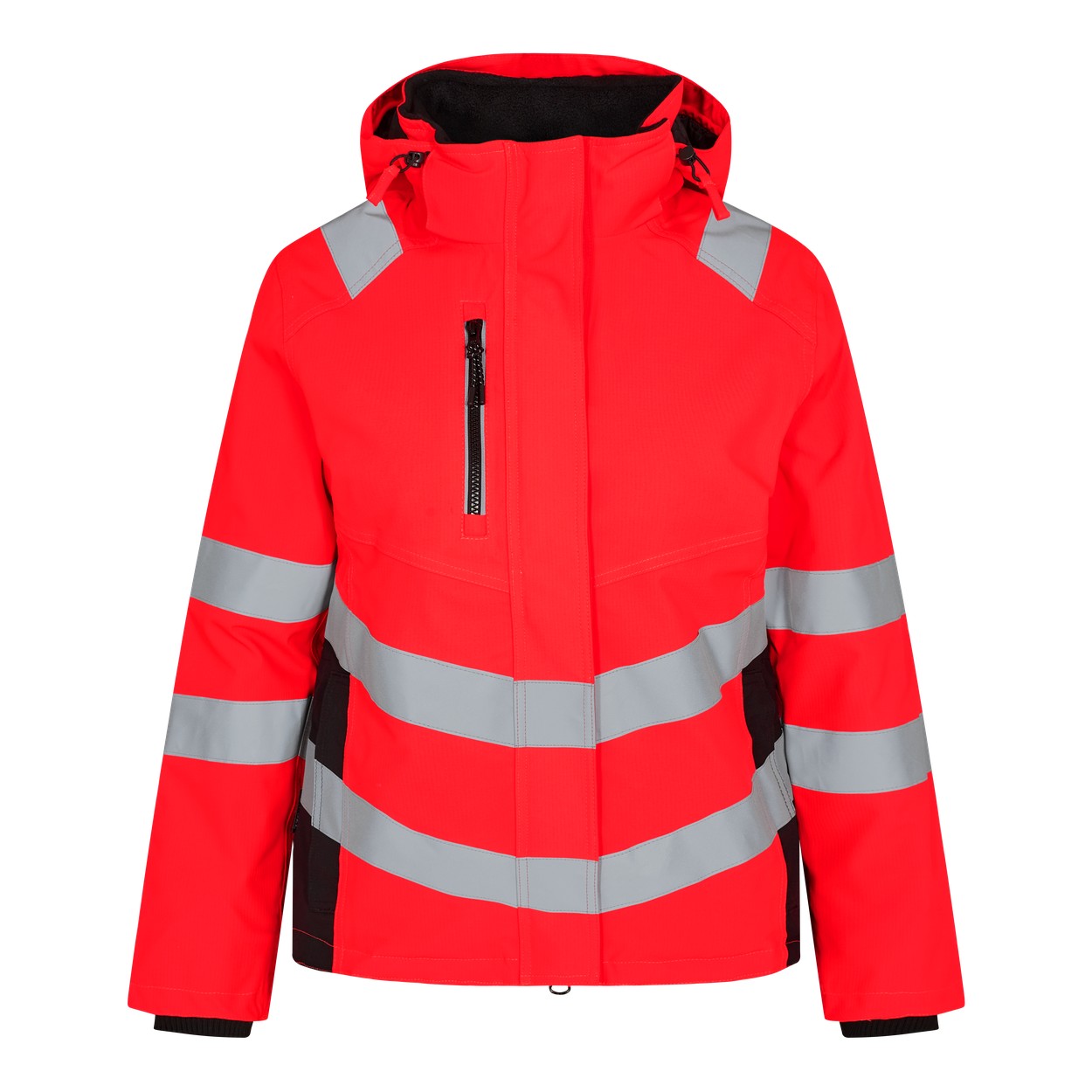 ENGEL Safety Damen Winterjacke in Rot/Schwarz, Größe XL