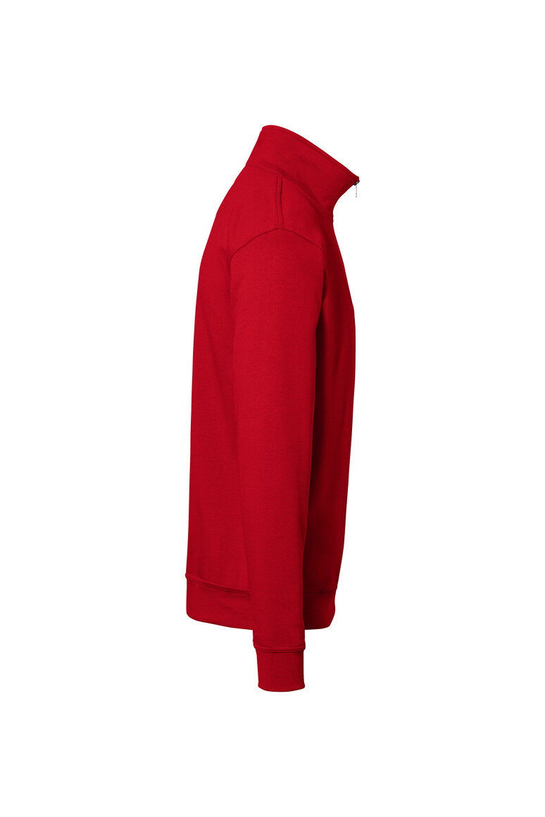 HAKRO 451 Zip-Sweatshirt Premium in Rot, Größe 6XL