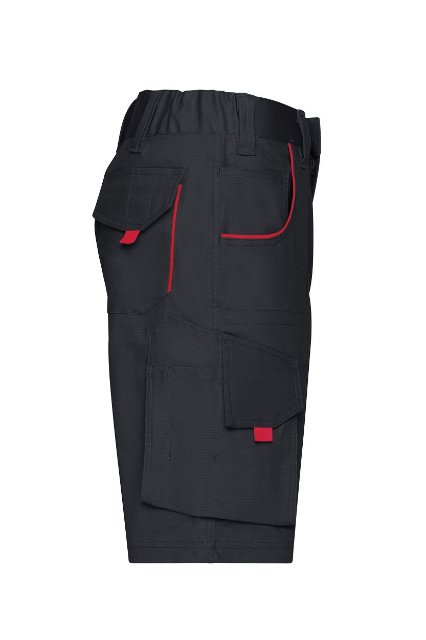 Workwear Bermudas - COLOR - "JN872" in Carbon/Red, Größe 62 - Daiber
