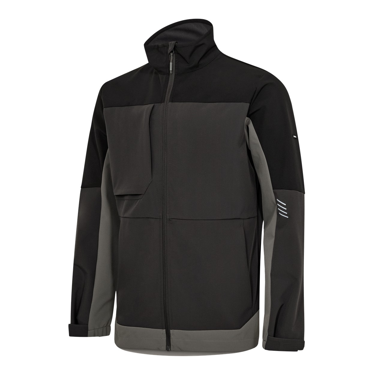 ENGEL Entire Softshelljacke in Anthrazitgrau/Schwarz, Größe XS