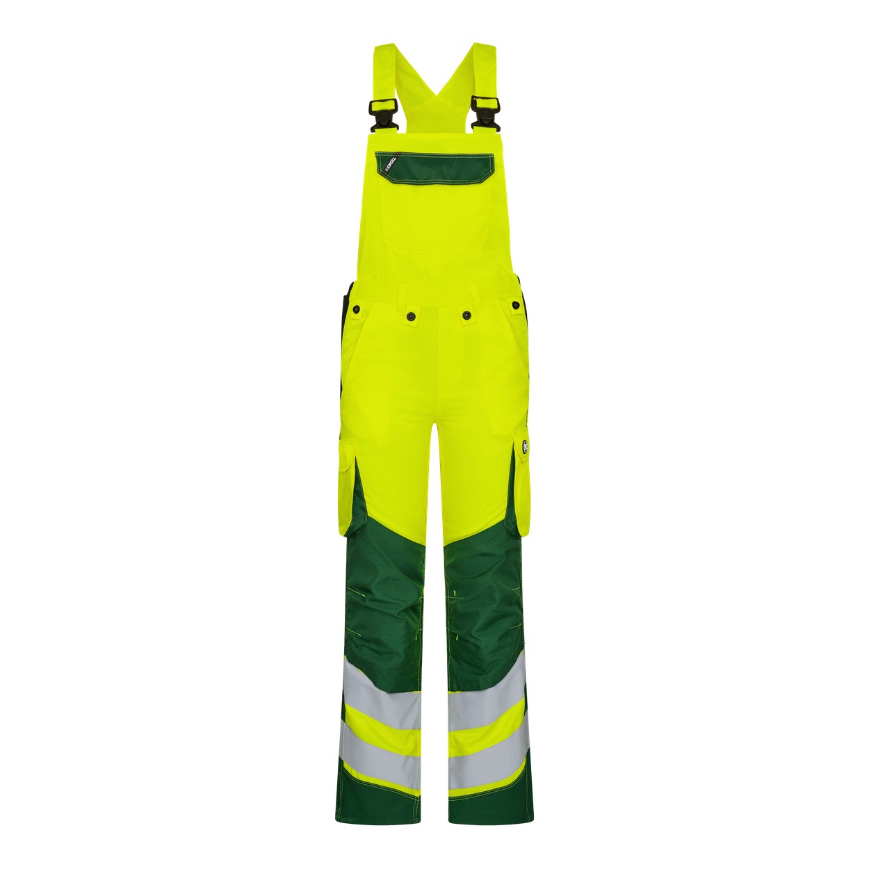 ENGEL Safety Light Damen Latzhose in Gelb/Grün, Größe 48