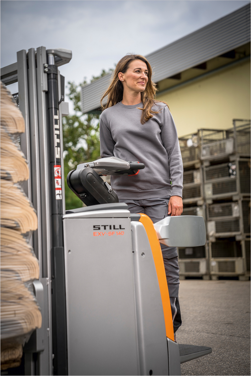 Rundhals-Sweater "Alex" Classic Line Grau LWSR, Gr. 2XL von Leibwächter