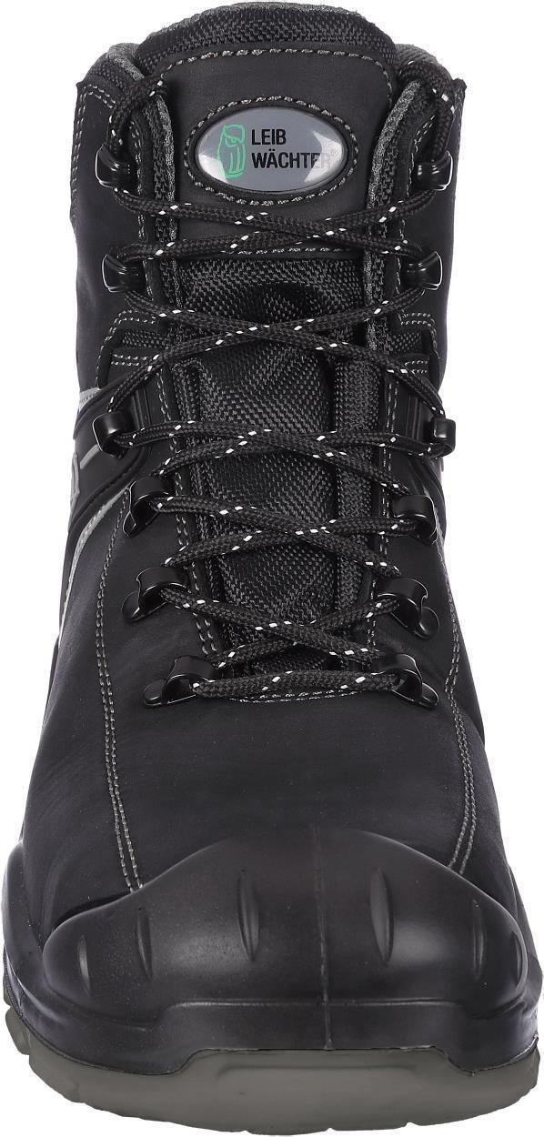 Stiefel niedrig L6125 Prag in Schwarz, Gr. 48 von Leibwächter