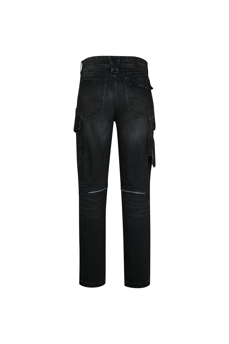 HAKRO 734S Worker Jeanshose Dyneema® X Stretch ECO "kurz" in schwarz, Größe 6XL