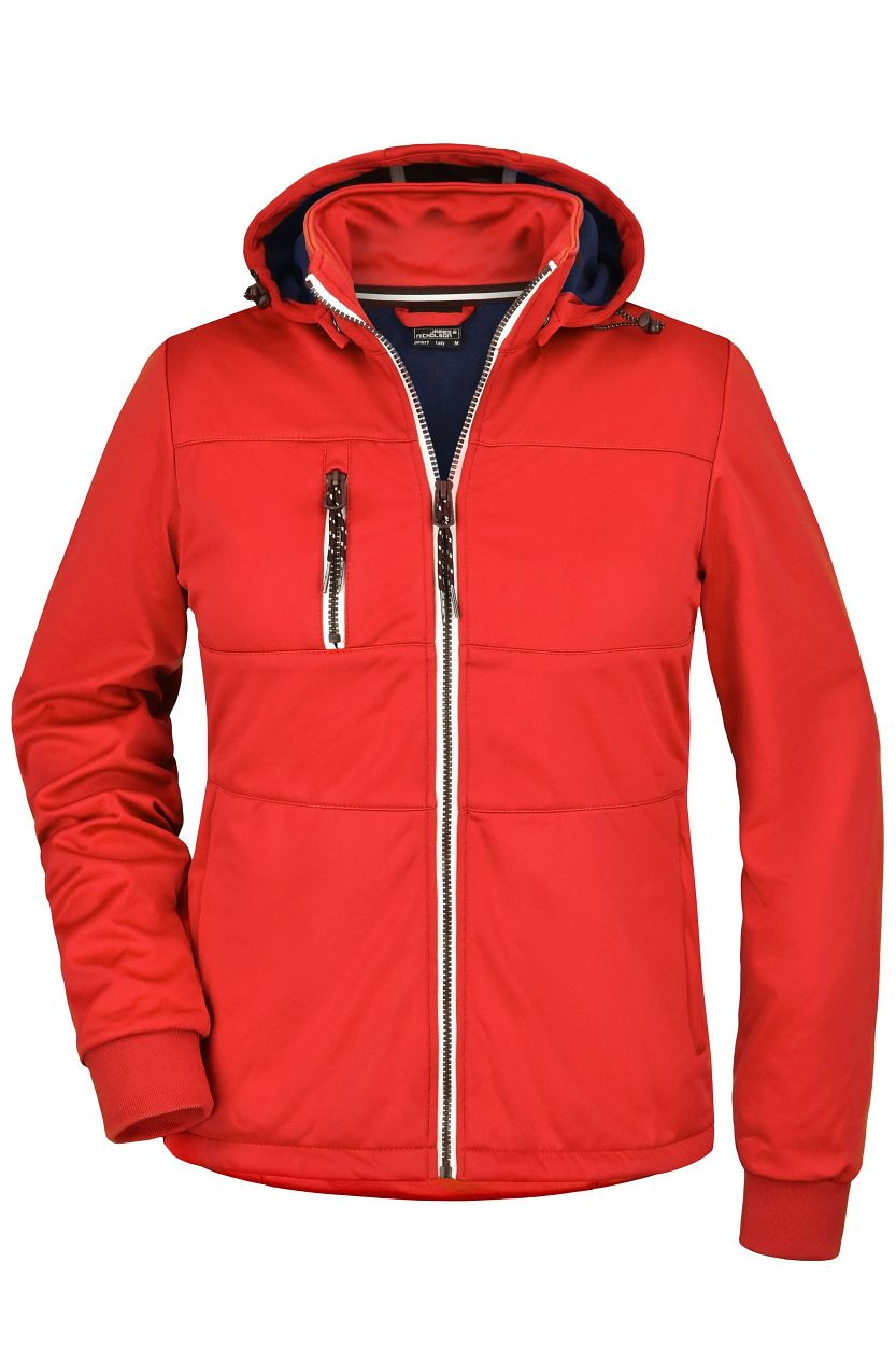 Ladies' Maritime Jacket "JN1077" in Red/Navy/White, Größe 2XL - Daiber