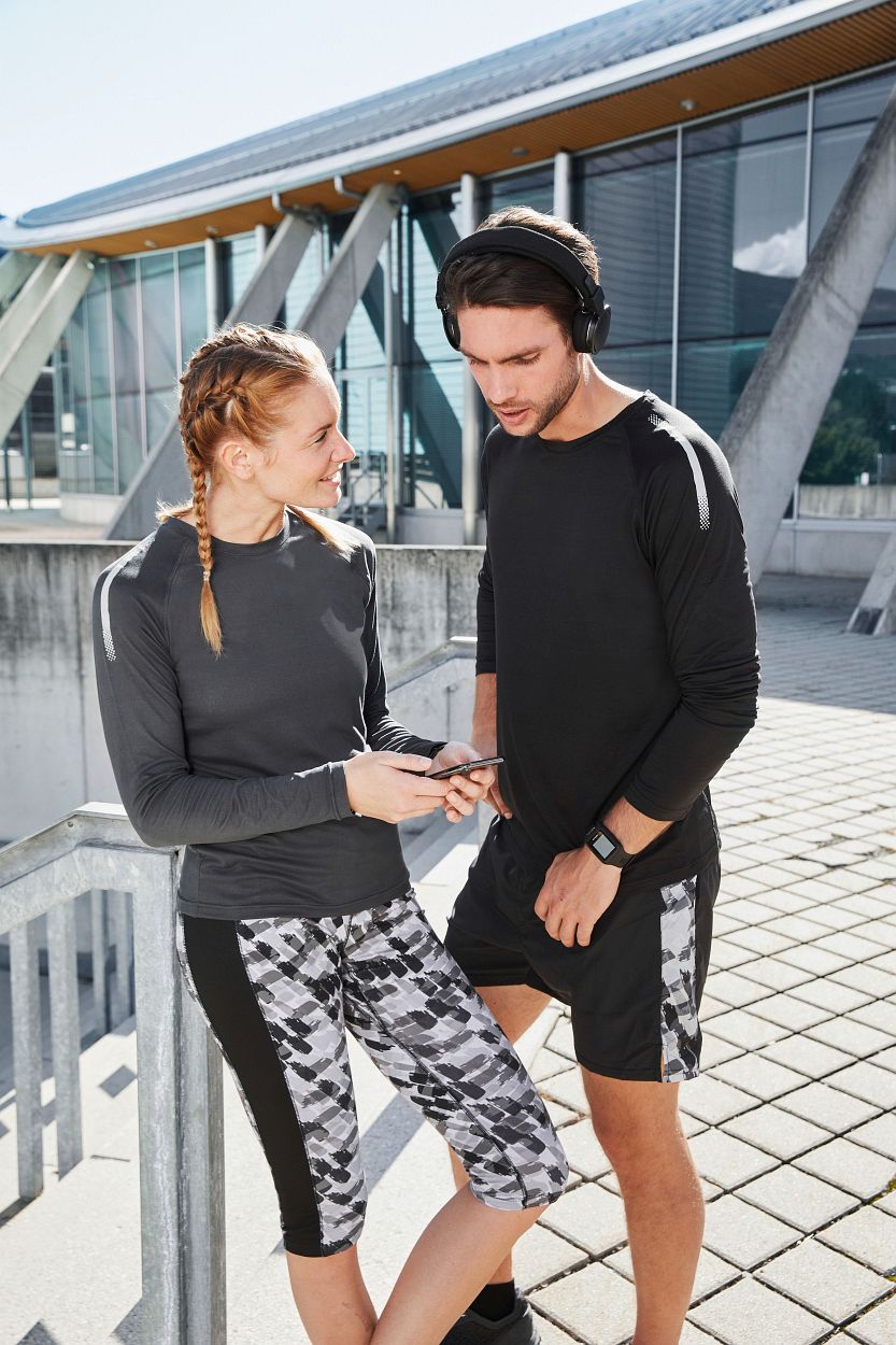 Men's Sports Shirt Long-Sleeved GRS "JN522" in White, Größe 3XL - Daiber