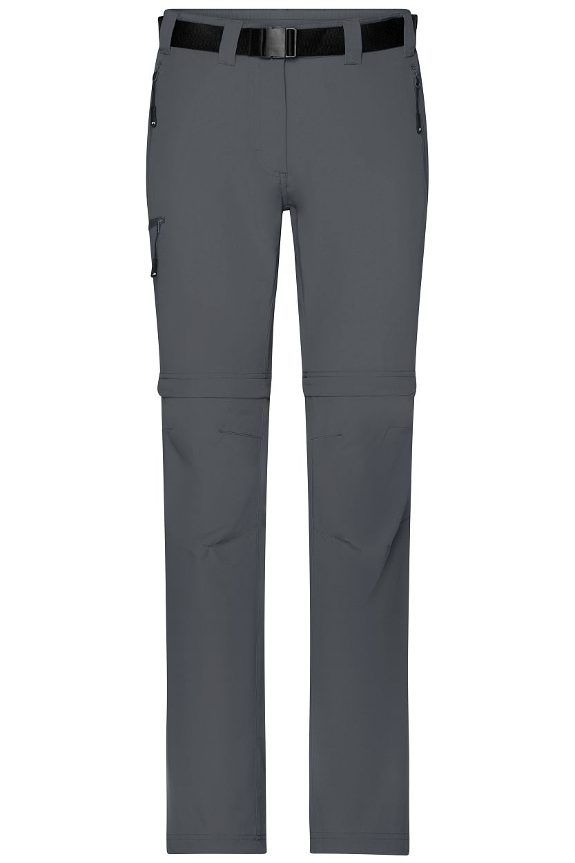 Ladies' Zip-Off Trekking Pants "JN1201" in Carbon, Größe 2XL - Daiber