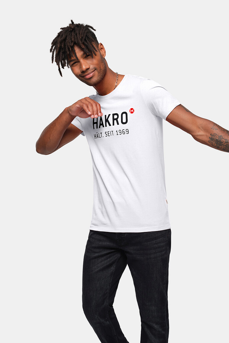 HAKRO 1969 Logo in Weiß, Größe 3XL