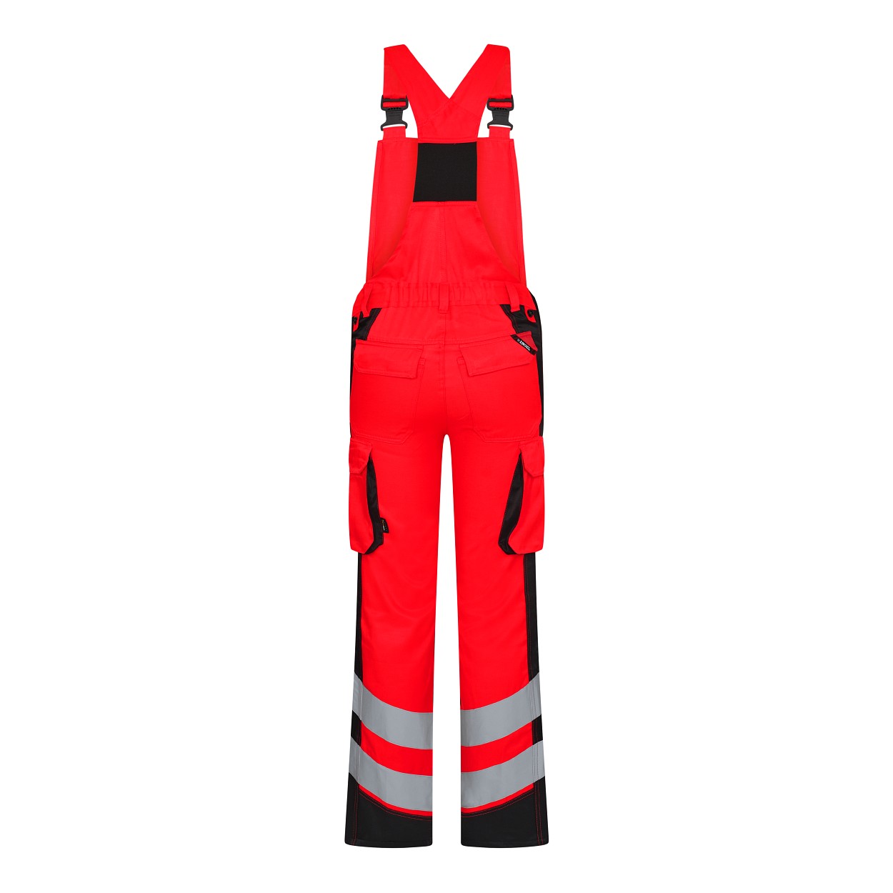 ENGEL Safety Light Damen Latzhose in Rot/Schwarz, Größe 48